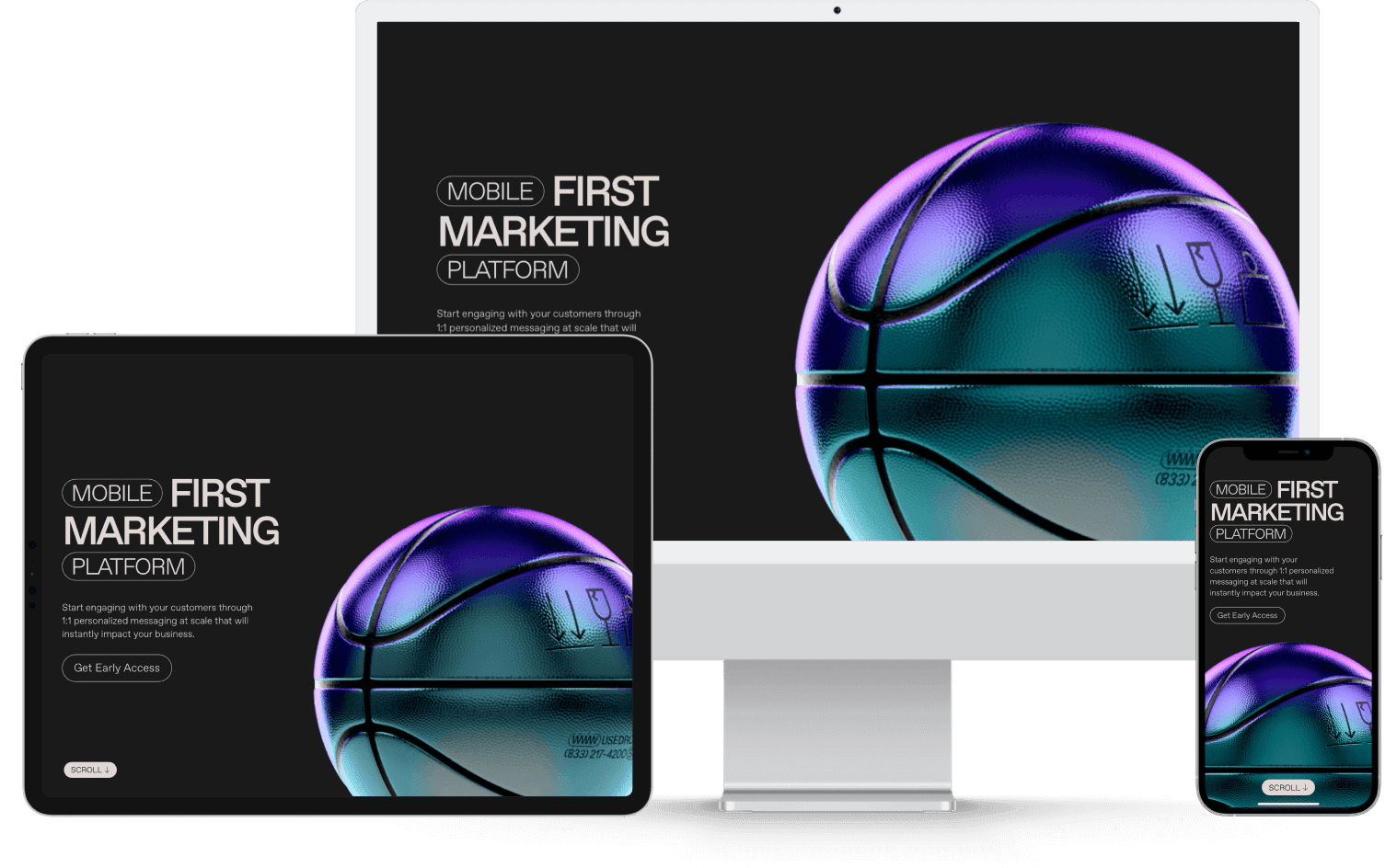 Responsive website picture example